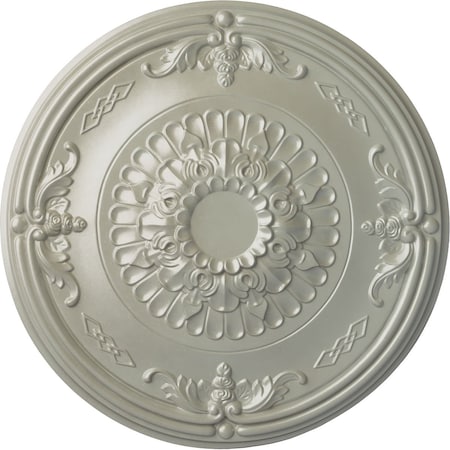 Ekena Millwork Athens Ceiling Medallion (Fits Canopies up to 3 5/8"), Hnd-Painted Flash Copper, 26 1/4"OD x 3 1/4"P CM27ATFCS